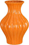 Mica Decorations Vaas Jura - 24x24x35 cm - Keramiek - Oranje