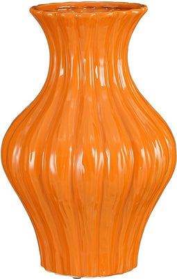 Mica Decorations Vaas Jura - 26.5x26.5x40 cm - Keramiek - Oranje