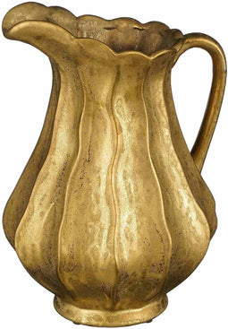 Mica Decorations Vaas Kan - 24x21x30 cm - Keramiek - Goud
