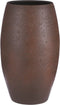 Mica Decorations Vaas Lester rond Roest Bruin - H 50 x Ø 30 cm - Handgemaakt