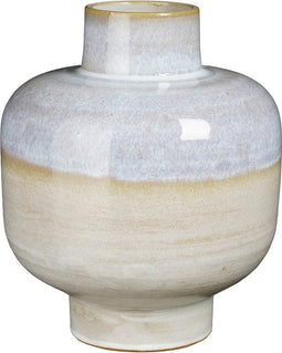 Mica Decorations Vaas Lizz - Keramiek - Naturel - 23 x 27 x 23 cm (BxHxD)