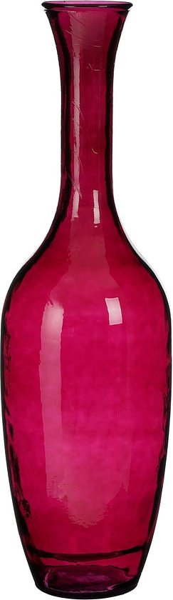 Mica Decorations Vaas Olivier - 30x30x100 cm - Glas - Rood