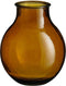 Mica Decorations Vaas Olly - 29x29x36 cm - Gerecycled Glas - Oker