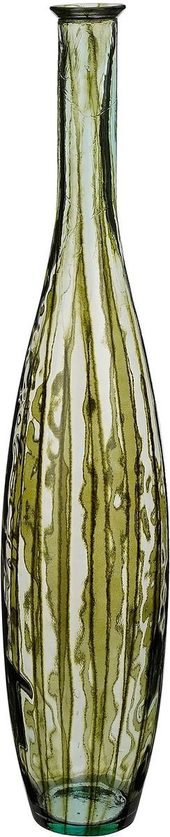Mica Decorations Vaas Palermo - 20x20x100 cm - Glas - Transparant,Groen