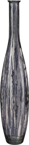 Mica Decorations Vaas Palermo - 20x20x100 cm - Glas - Zwart