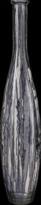 Mica Decorations Vaas Palermo - 20x20x100 cm - Glas - Zwart