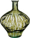 Mica Decorations Vaas Palermo - 37x37x46 cm - Glas - Transparant,Groen