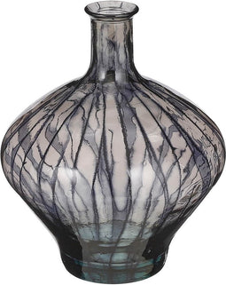 Mica Decorations Vaas Palermo - 37x37x46 cm - Glas - Zwart
