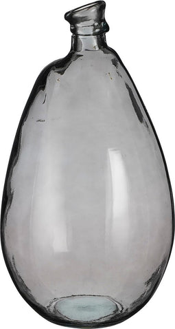 Mica Decorations Vaas Pinto - 26x26x47 cm - Glas - Antraciet