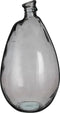Mica Decorations Vaas Pinto - 26x26x47 cm - Glas - Antraciet