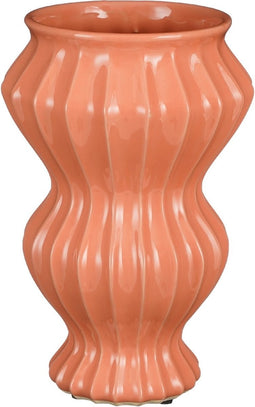 Mica Decorations Vaas Pippa - Keramiek - Roze - 21 x 32 x 21 cm (BxHxD)