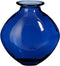 Mica Decorations Vaas Qin - 24x24x26 cm - Gerecycled Glas - Blauw