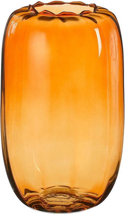 Mica Decorations Vaas Ricci - 19x19x30 cm - Glas - Bruin