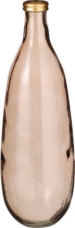 Mica Decorations Vaas Rodrigo - 25x25x75 cm - Glas - Bruin