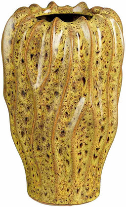 Mica Decorations Vaas Thom - 20x20x30 cm - Keramiek - Geel