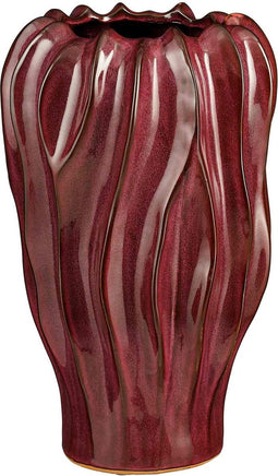 Mica Decorations Vaas Thom - 22x22x35 cm - Keramiek - Paars
