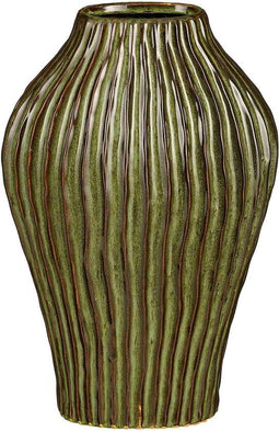 Mica Decorations Vaas Timo - 25x25x40 cm - Keramiek - Groen
