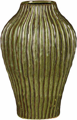 Mica Decorations Vaas Timo - 28x28x45 cm - Keramiek - Groen
