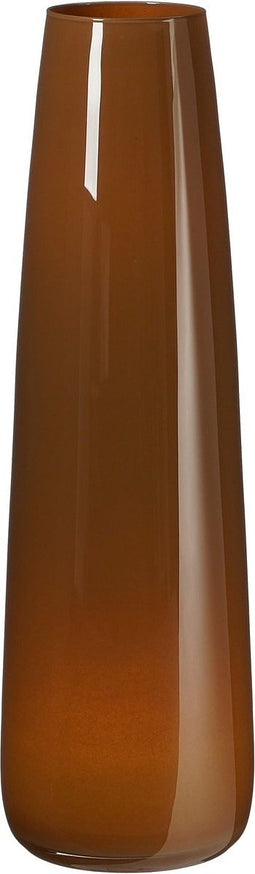 Mica Decorations Vaas Vera - 18x18x60 cm - Glas - Bruin