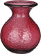 Mica Decorations Vaas Verdal - 20x20x24 cm - Gerecycled Glas - Bordeaux