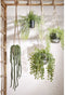 MICA DECORATIONS VAREN KUNST HANGPLANT IN POT - H43 X Ø9,5 CM - GROEN