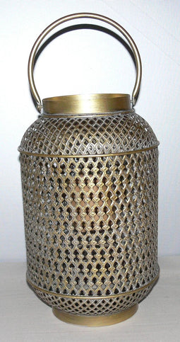 Mica Decorations Velia Lantaarn - 21x21x34 cm - Ijzer - Goud