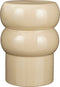Mica Decorations Vendi Bijzettafel - H44 x Ø32 cm - Keramiek - Crème