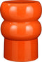 Mica Decorations Vendi Bijzettafel - H44 x Ø32 cm - Keramiek - Oranje