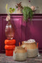 Mica Decorations Vendi Bijzettafel - H44 x Ø32 cm - Keramiek - Oranje