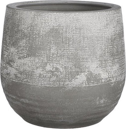 Mica Decorations Victor Bloempot - 21x21x19 cm - Terracotta - Grijs