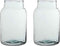 Mica Decorations Vienne Vaas - H35 x Ø21 cm - Glas - Set van 2