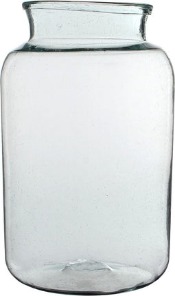 Mica Decorations Vienne Vaas - H40 x Ø23 cm - Gerecycled Glas - Transparant