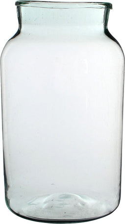 Mica Decorations Vienne Vaas - H44 x Ø25 cm - Gerecycled Glas - Transparant