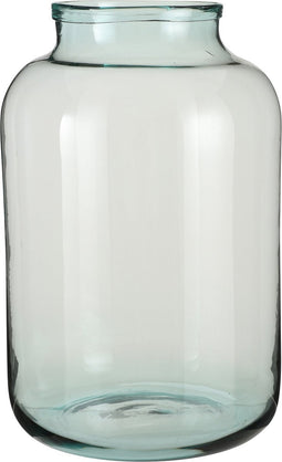 Mica Decorations Vienne Vaas - H52 x Ø29 cm - Gerecycled Glas - Transparant