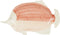 Mica Decorations Vis Dienblad - 38x22x3 cm - Steen - Roze