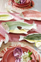 Mica Decorations Vis Dienblad - 38x22x3 cm - Steen - Roze