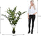 Mica Decorations Vissenstaart Palm Kunstplant in Pot - H150 x Ø100 cm - Groen