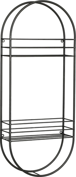 Mica Decorations Wandrekk Andreas - 31x11x75 cm - Ijzer - Zwart