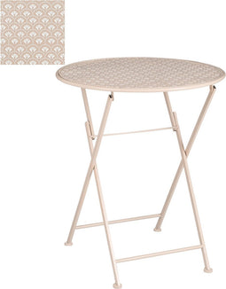 Mica Decorations Yentl Tafel - H70 x Ø60 cm - Ijzer - Roze
