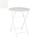 Mica Decorations Yentl Tafel - H70 x Ø60 cm - Ijzer - Wit