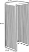 Mica Decorations Yonker Plantentafel - Set van 2 - L35 x B25 x H80 cm - Gerecycled Hout - Bruin