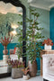 Mica Decorations Yonker Plantentafel - Set van 2 - L35 x B25 x H80 cm - Gerecycled Hout - Bruin