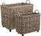Mica - Marcia mand rechthoek grijs set l75xb50xh58cm
