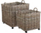 Mica - Marcia mand vierkant grijs set van 2 l58xb58xh58cm