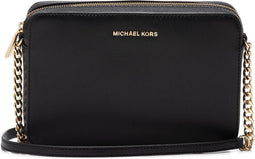 Michael Kors Jet Set L Dames Crossbodytas - Zwart
