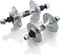 Miche Naafset Primato Pista/strada 36g Hoge Flens 2 Lagers Zilver