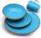 Michelino serviesset (turquoise/blauw) 16-delig voor 4 persoons borden