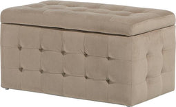 MICHIGAN - Ottomaan - Bruin - Fluweel