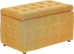 MICHIGAN - Ottomaan - Geel - Stof