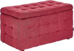 MICHIGAN - Ottomaan - Rood - Stof